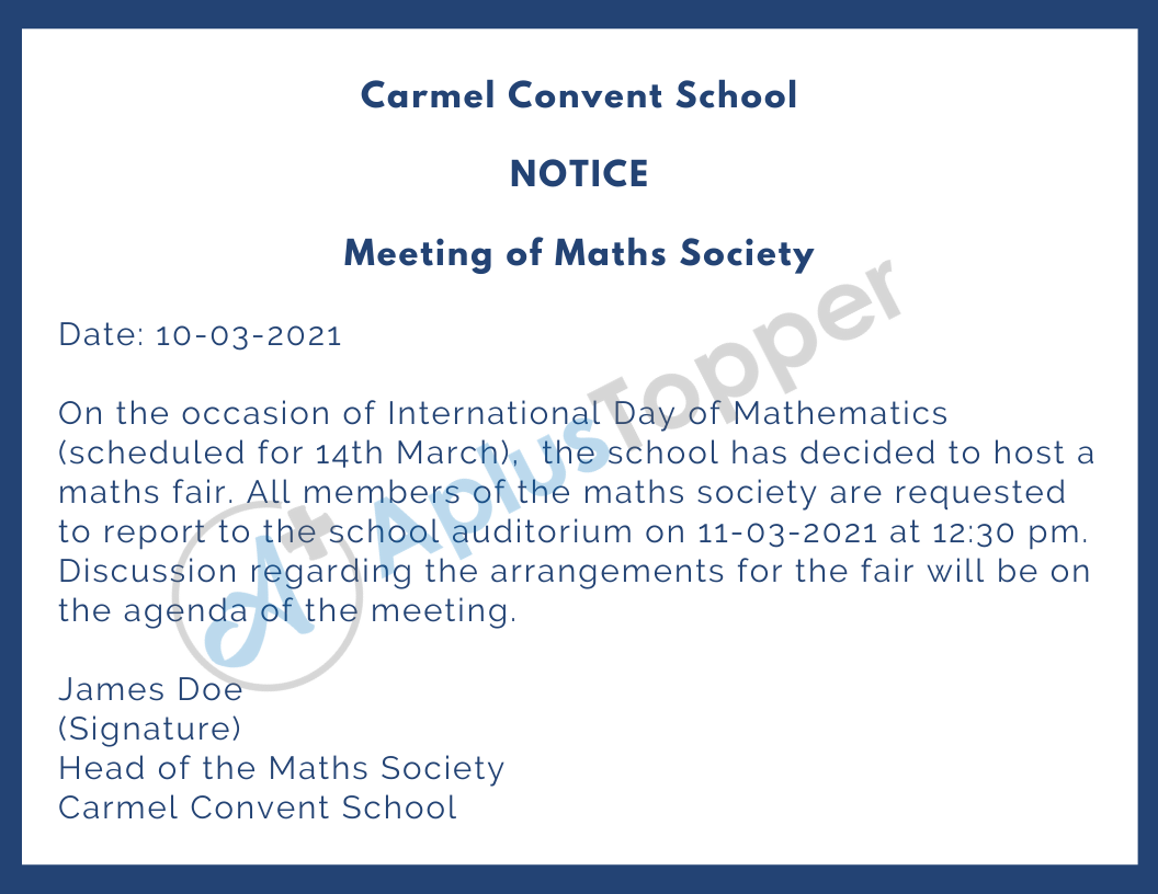 School Notice