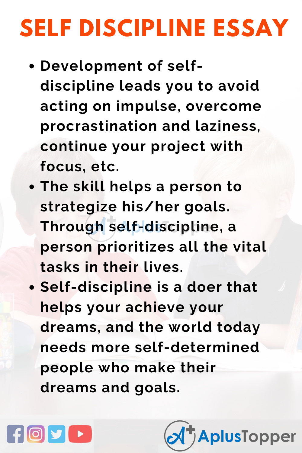 Self Discipline Essay