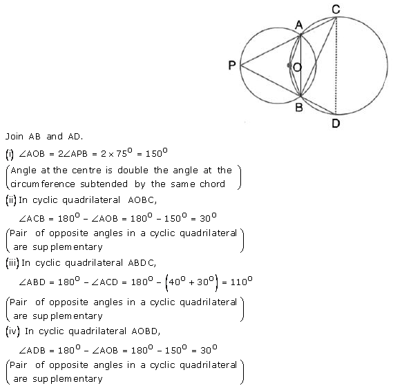 Selina Concise Mathematics Class 10 ICSE Solutions Circles - 109