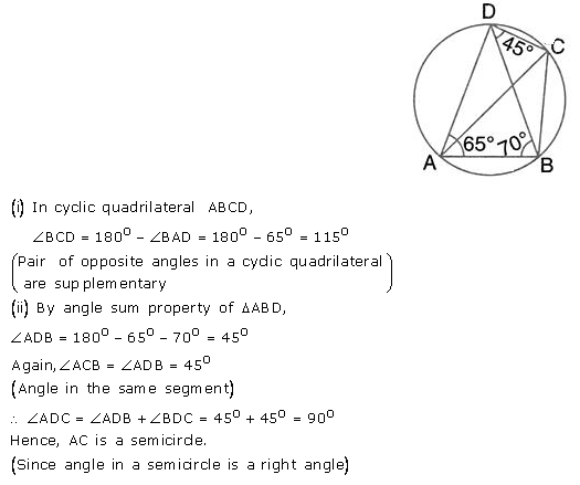 Selina Concise Mathematics Class 10 ICSE Solutions Circles - 111