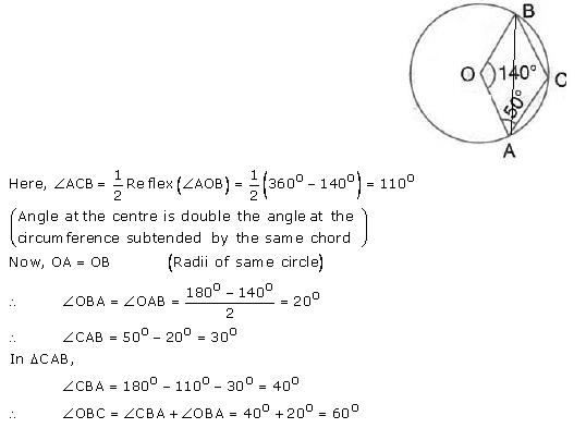 Selina Concise Mathematics Class 10 ICSE Solutions Circles - 17