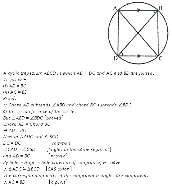 Selina Concise Mathematics Class 10 ICSE Solutions Circles - 200