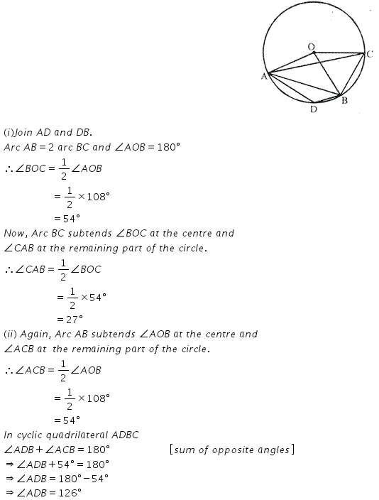 Selina Concise Mathematics Class 10 ICSE Solutions Circles - 212