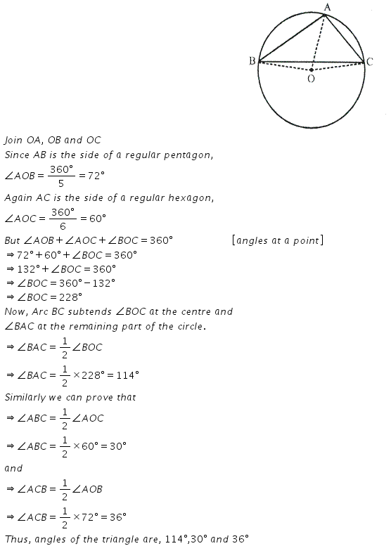 Selina Concise Mathematics Class 10 ICSE Solutions Circles - 214