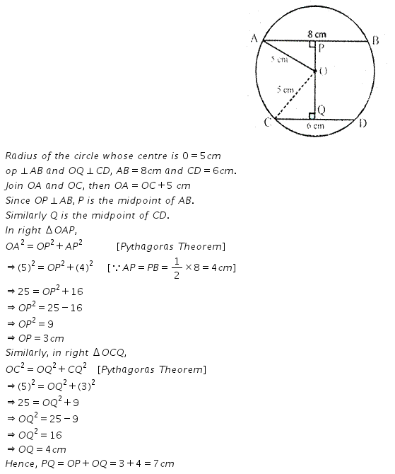 Selina Concise Mathematics Class 10 ICSE Solutions Circles - 221