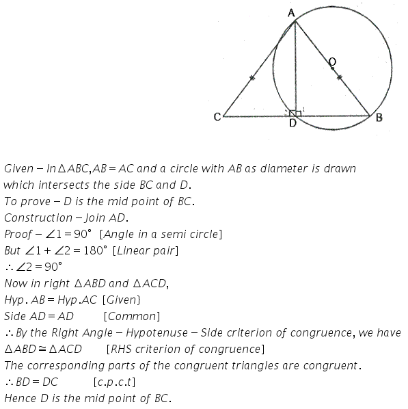 Selina Concise Mathematics Class 10 ICSE Solutions Circles - 224