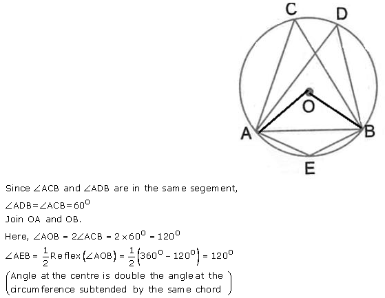 Selina Concise Mathematics Class 10 ICSE Solutions Circles - 23