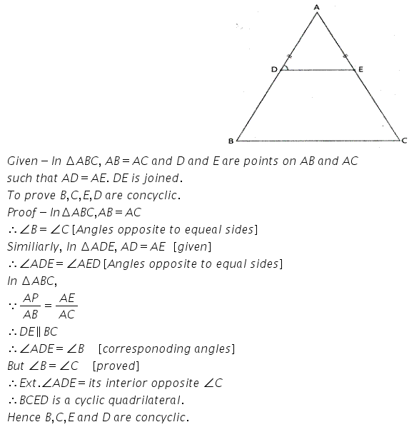 Selina Concise Mathematics Class 10 ICSE Solutions Circles - 232