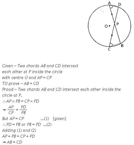 Selina Concise Mathematics Class 10 ICSE Solutions Circles - 234