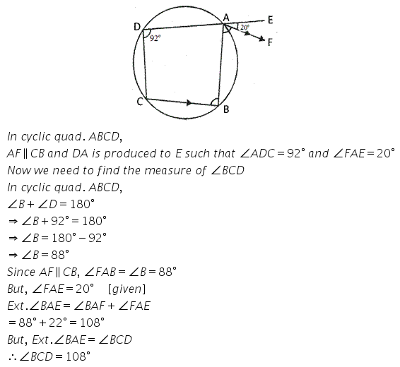 Selina Concise Mathematics Class 10 ICSE Solutions Circles - 236