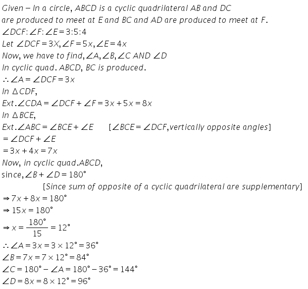 Selina Concise Mathematics Class 10 ICSE Solutions Circles - 254