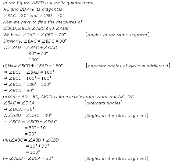 Selina Concise Mathematics Class 10 ICSE Solutions Circles - 270