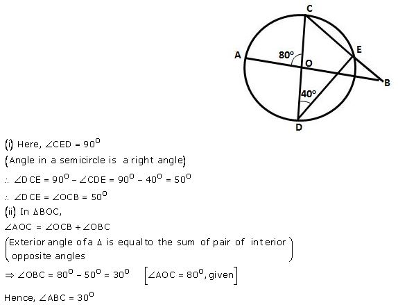 Selina Concise Mathematics Class 10 ICSE Solutions Circles - 35