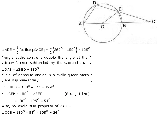 Selina Concise Mathematics Class 10 ICSE Solutions Circles - 63