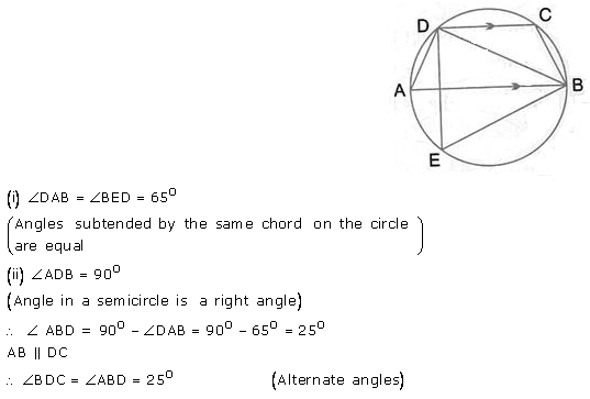 Selina Concise Mathematics Class 10 ICSE Solutions Circles - 73