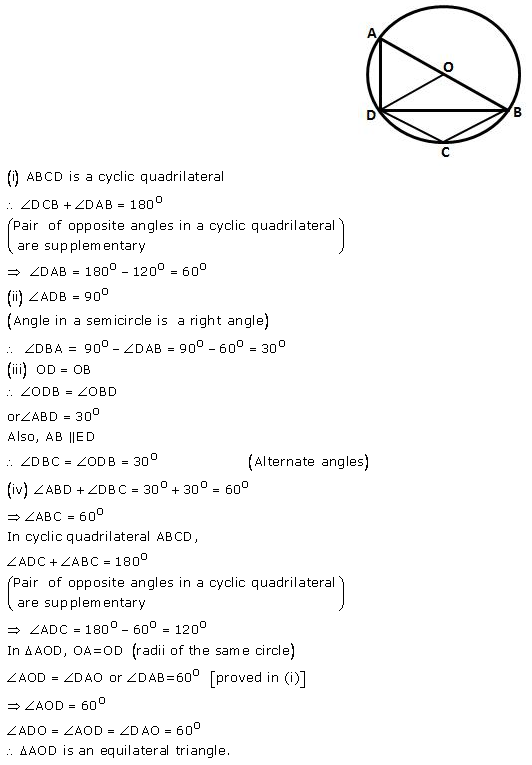 Selina Concise Mathematics Class 10 ICSE Solutions Circles - 77