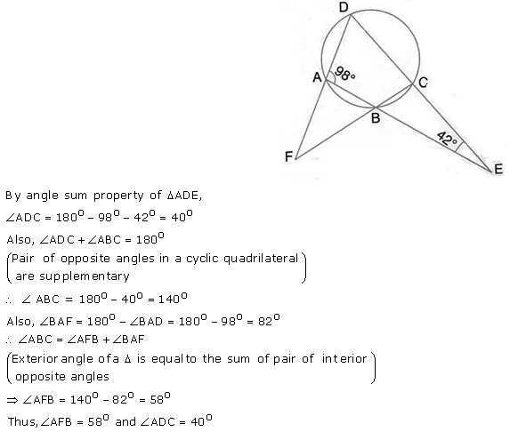 Selina Concise Mathematics Class 10 ICSE Solutions Circles - 83