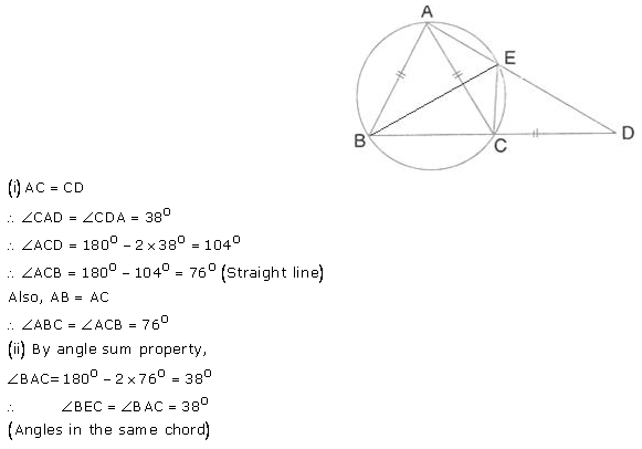 Selina Concise Mathematics Class 10 ICSE Solutions Circles - 87