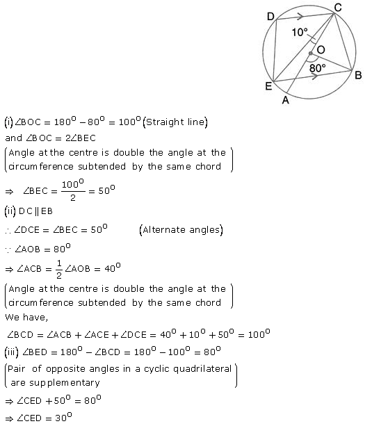 Selina Concise Mathematics Class 10 ICSE Solutions Circles - 91