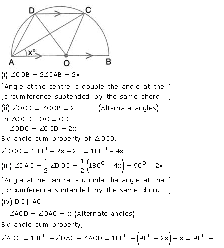 Selina Concise Mathematics Class 10 ICSE Solutions Circles - 99