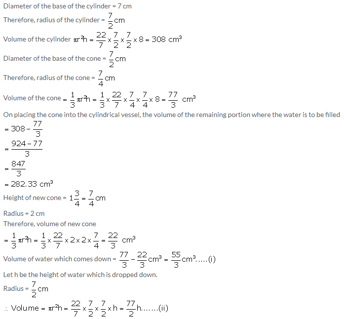 Selina Concise Mathematics Class 10 ICSE Solutions Cylinder, Cone and Sphere image - 116