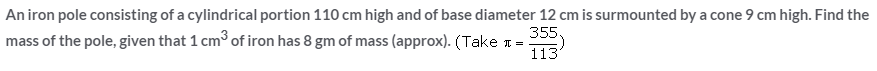Selina Concise Mathematics Class 10 ICSE Solutions Cylinder, Cone and Sphere image - 127