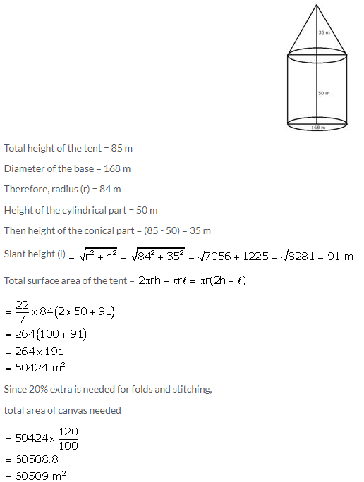 Selina Concise Mathematics Class 10 ICSE Solutions Cylinder, Cone and Sphere image - 144