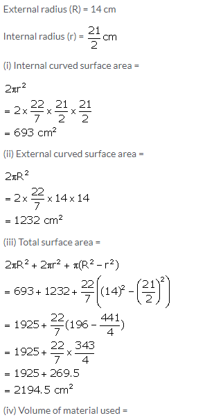 Selina Concise Mathematics Class 10 ICSE Solutions Cylinder, Cone and Sphere image - 62