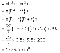 Selina Concise Mathematics Class 10 ICSE Solutions Cylinder, Cone and Sphere image - 7