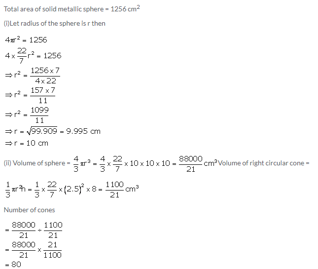 Selina Concise Mathematics Class 10 ICSE Solutions Cylinder, Cone and Sphere image - 76