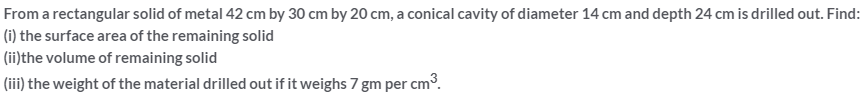 Selina Concise Mathematics Class 10 ICSE Solutions Cylinder, Cone and Sphere image - 83