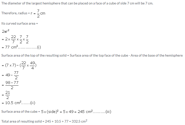 Selina Concise Mathematics Class 10 ICSE Solutions Cylinder, Cone and Sphere image - 85