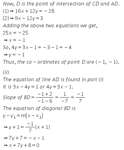 Selina Concise Mathematics Class 10 ICSE Solutions Equation of a Line - 108