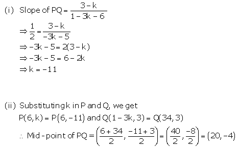 Selina Concise Mathematics Class 10 ICSE Solutions Equation of a Line - 139