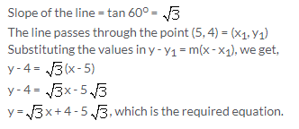 Selina Concise Mathematics Class 10 ICSE Solutions Equation of a Line - 46