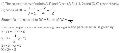 Selina Concise Mathematics Class 10 ICSE Solutions Equation of a Line - 89