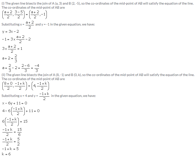 Selina Concise Mathematics Class 10 ICSE Solutions Equation of a Line - 9