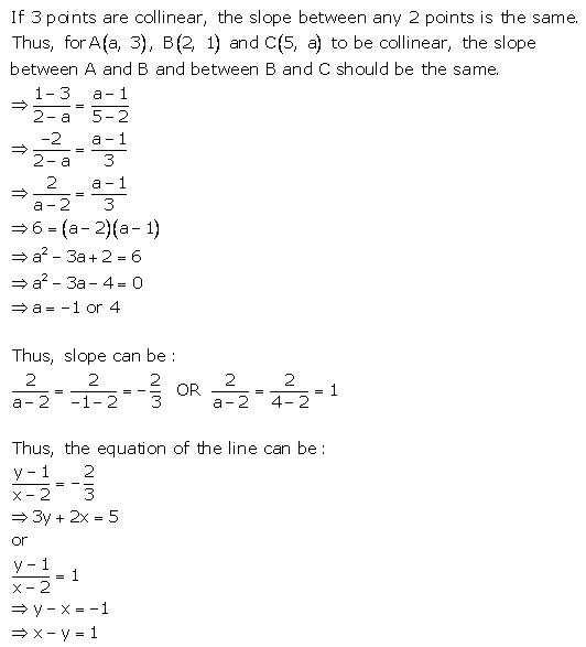 Selina Concise Mathematics Class 10 ICSE Solutions Equation of a Line - 99