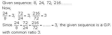 Selina Concise Mathematics Class 10 ICSE Solutions Geometric Progression - 1