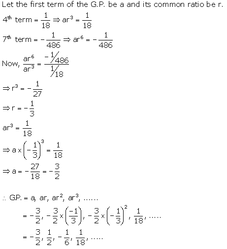 Selina Concise Mathematics Class 10 ICSE Solutions Geometric Progression - 18