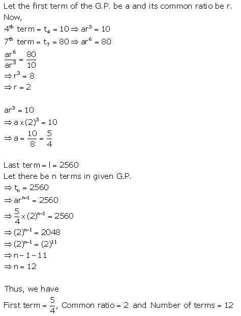 Selina Concise Mathematics Class 10 ICSE Solutions Geometric Progression - 23