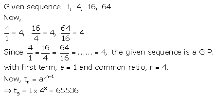 Selina Concise Mathematics Class 10 ICSE Solutions Geometric Progression - 4