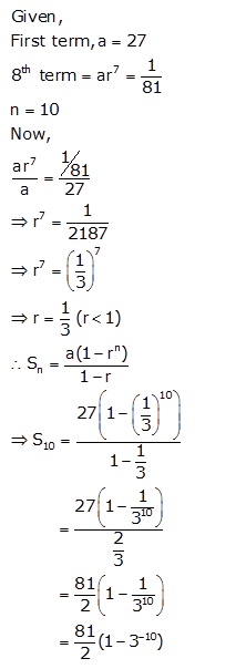 Selina Concise Mathematics Class 10 ICSE Solutions Geometric Progression - 66