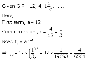 Selina Concise Mathematics Class 10 ICSE Solutions Geometric Progression - 7