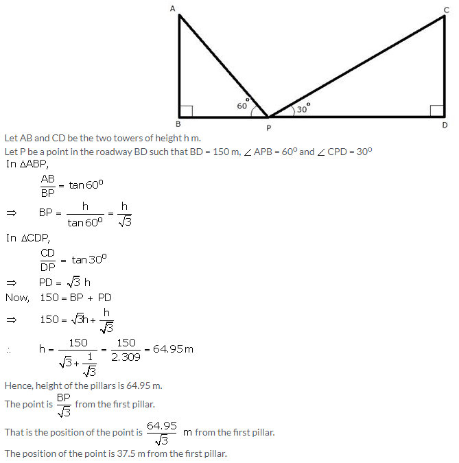 Selina Concise Mathematics Class 10 ICSE Solutions Heights and Distances image - 19