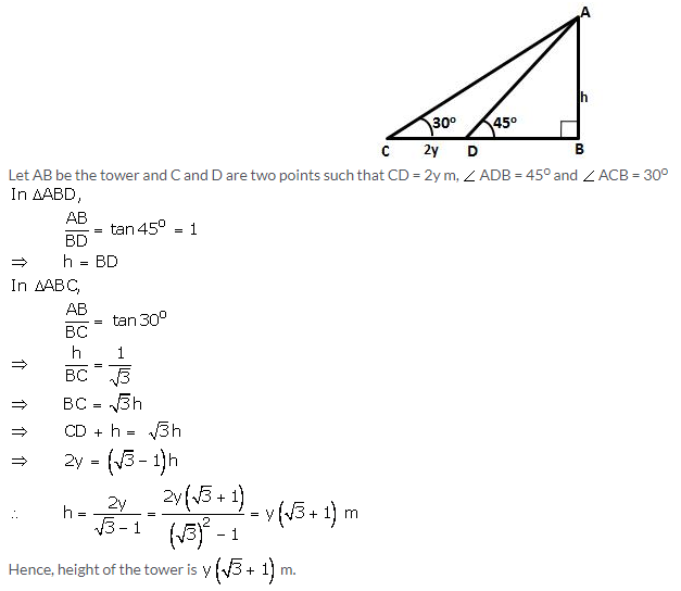 Selina Concise Mathematics Class 10 ICSE Solutions Heights and Distances image - 28