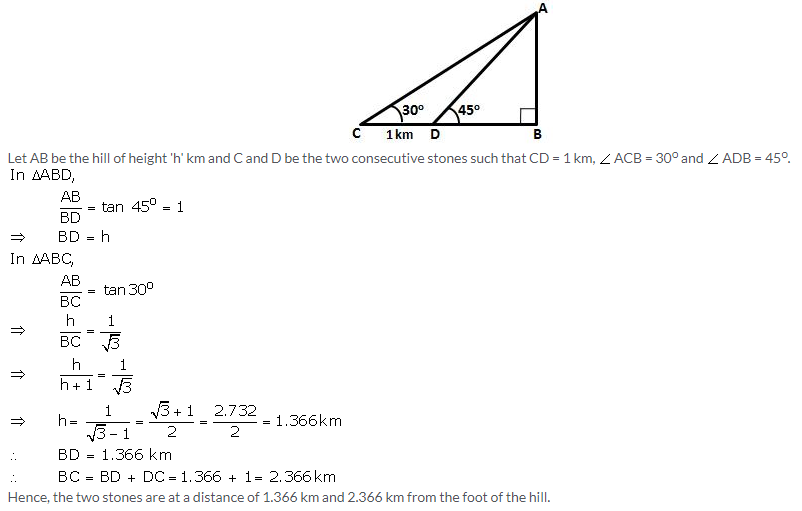 Selina Concise Mathematics Class 10 ICSE Solutions Heights and Distances image - 30