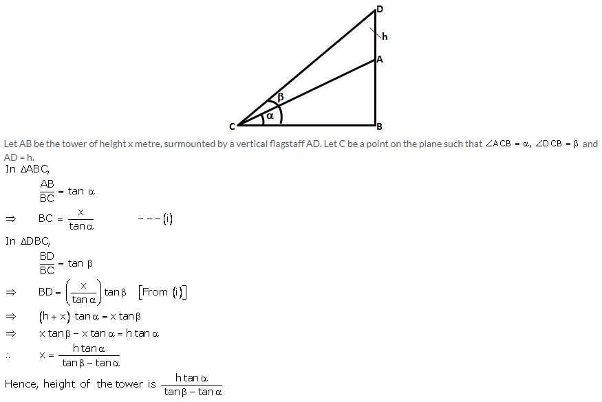 Selina Concise Mathematics Class 10 ICSE Solutions Heights and Distances image - 42