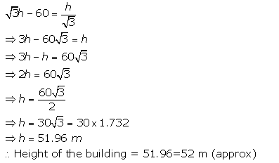 Selina Concise Mathematics Class 10 ICSE Solutions Heights and Distances image - 54