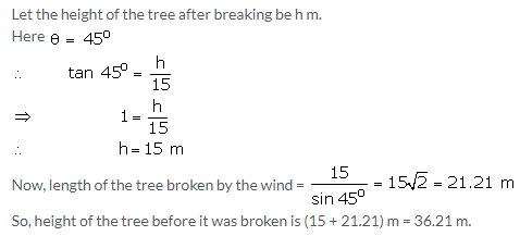 Selina Concise Mathematics Class 10 ICSE Solutions Heights and Distances image - 7